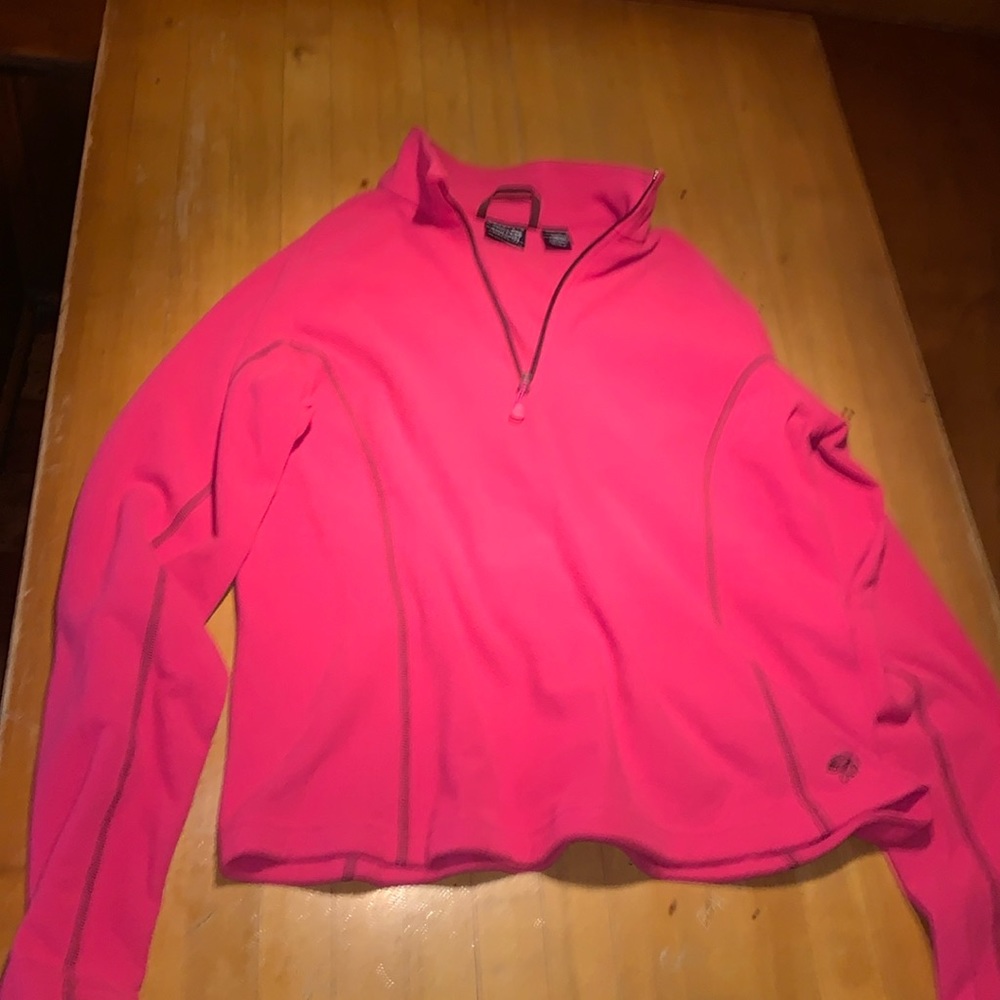 Mountain Hardwear Large Womens Pink Fleece Jacket